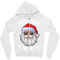 Big Nick Energy Funny Xmas Christmas Red Zipper Hoodie | Artistshot