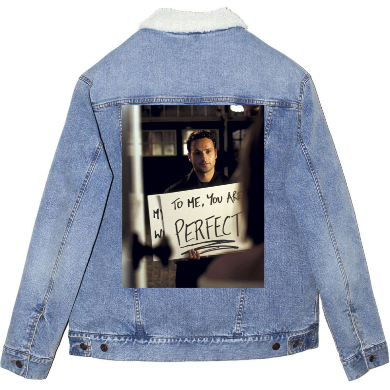 Love Actually To Me Unisex Sherpa-Lined Denim Jacket by dapoteequeen0 | Artistshot