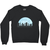 Piano Keys As A City Landscape In The Moonlight Crewneck Sweatshirt | Artistshot