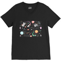 Space Cat V-neck Tee | Artistshot