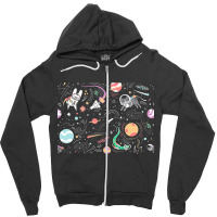 Space Cat Zipper Hoodie | Artistshot