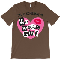 On Wednesdays We Wear Pink Burn Book Font  Music T-shirt | Artistshot