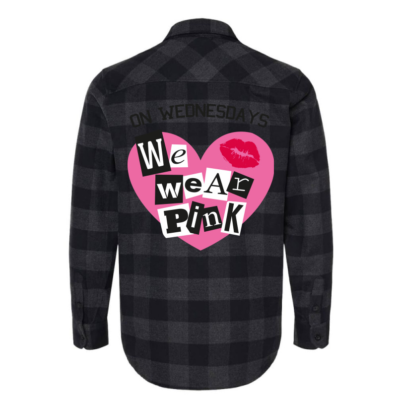 On Wednesdays We Wear Pink Burn Book Font  Music Flannel Shirt by vllaidenisoi | Artistshot