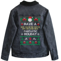 Fantastic Holiday Humor Unisex Sherpa-lined Denim Jacket | Artistshot