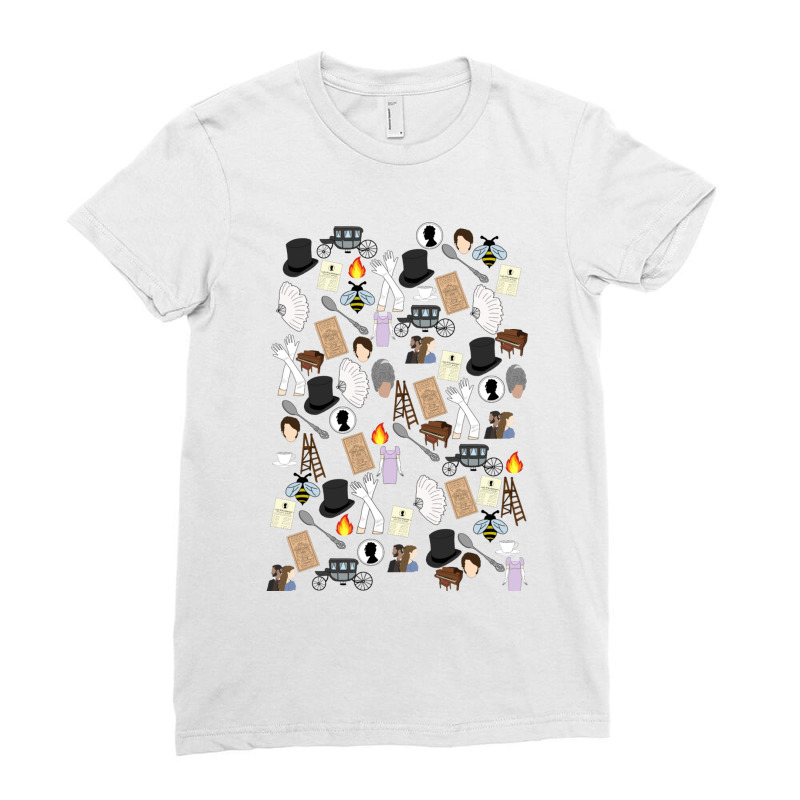 Bridgerton Collage Ladies Fitted T-Shirt by WILLIAMWARNER | Artistshot