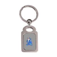 Merlin’s Menagerie Silver Rectangle Keychain | Artistshot