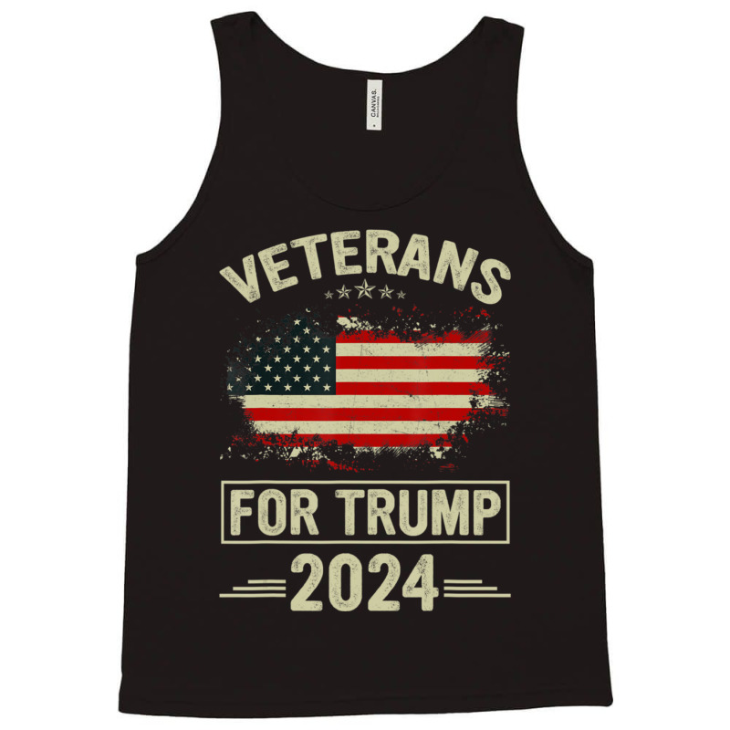 Veterans For Trump 2024 Veteran Day Tank Top | Artistshot