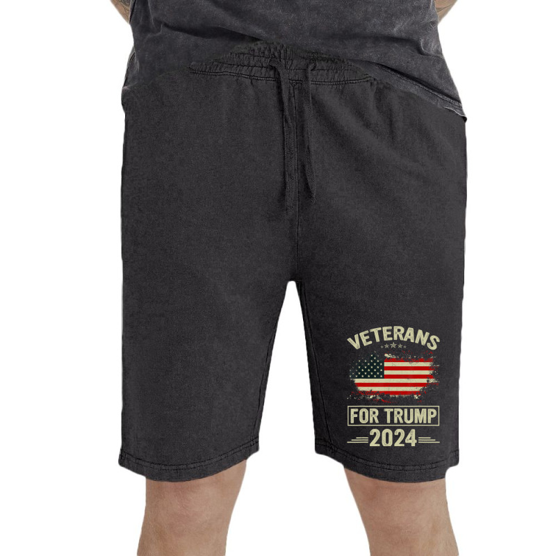 Veterans For Trump 2024 Veteran Day Vintage Short | Artistshot