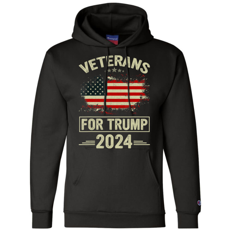 Veterans For Trump 2024 Veteran Day Champion Hoodie | Artistshot