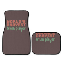 Worlds Okayest Trivia Player Aesthetic Full Set Car Mats | Artistshot