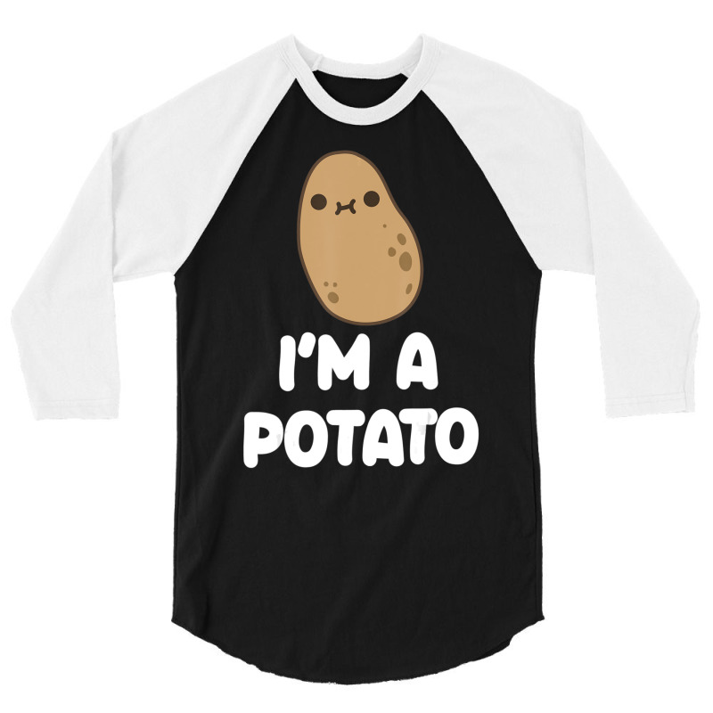 I'm A Potato Food Vegetable Lover Kawaii Style 3/4 Sleeve Shirt by namnguyen | Artistshot