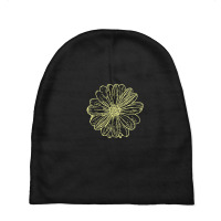 Trending Sunflower Ink Print Baby Beanies | Artistshot