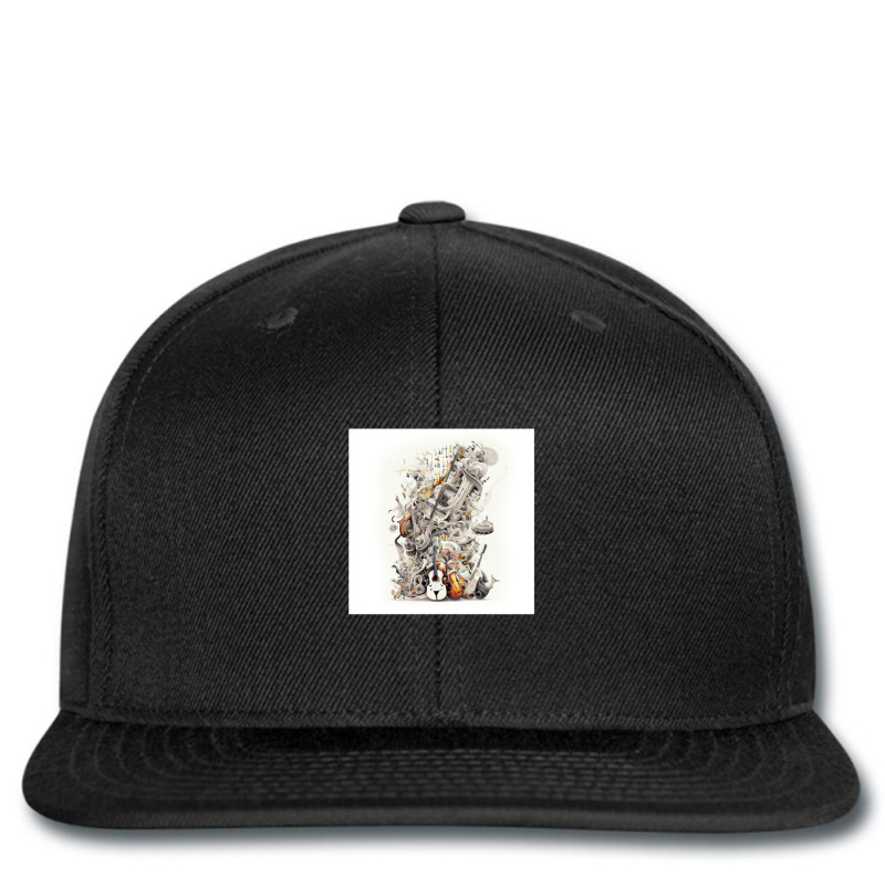 History Of Music Design - Perfect For Music Lovers .png Printed hat by JamesLong | Artistshot