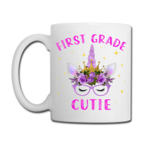 First Grade Cutie Unicorn Face Lover 1st Grade Girl Gift Coffee Mug | Artistshot