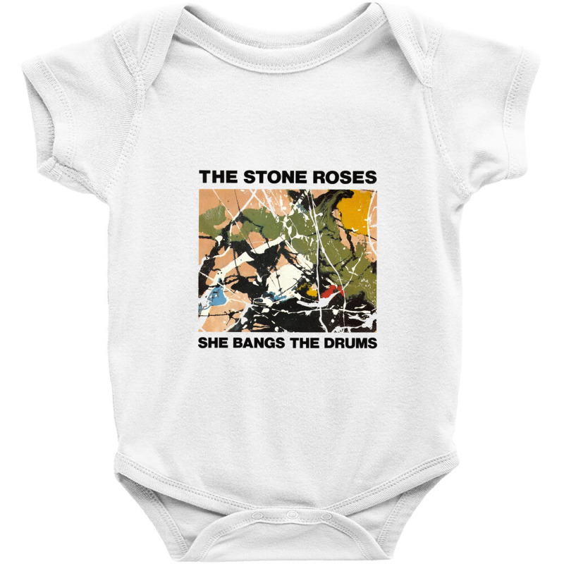 The Stone Roses Bangs The Drums Baby Bodysuit by DoloresKoelpin | Artistshot