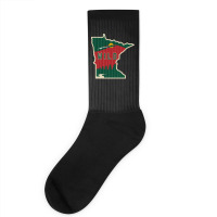 Mn Wild Outline Socks | Artistshot