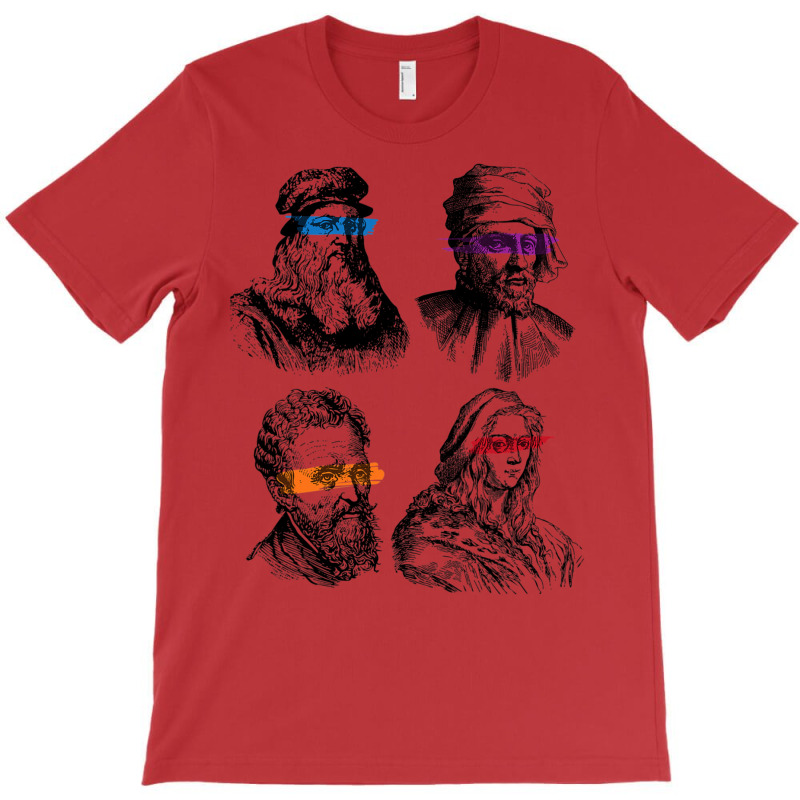 Ninja Artist Renaissance Michelangelo Leonardo Donatello T-Shirt by laanaacimizm | Artistshot