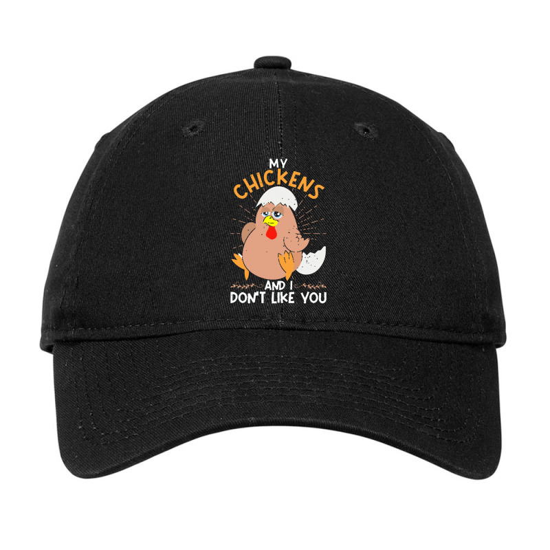 Chicken T Shirt Farming Funny Farmer Farm Animal Chicken Adjustable Cap by daunikan | Artistshot