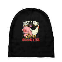 Chicken  Girls Pig Farmer Farming Farm Animal Chicken Baby Beanies | Artistshot