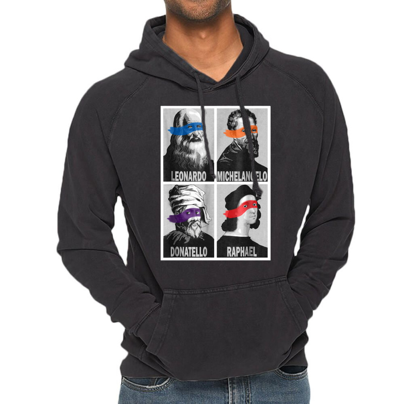 Renaissance Ninja Artists Poster Style Pop Art Vintage Hoodie by viliusbassri7 | Artistshot