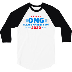 omg please make it stop 2020 3/4 Sleeve Shirt | Artistshot