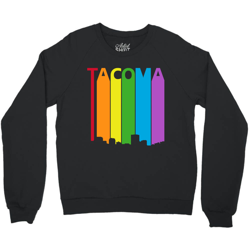 Limited Edition Tacoma Lgbt Pride Gift Crewneck Sweatshirt by poppyallen | Artistshot