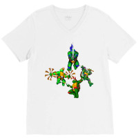 Let's Kick Shell! V-neck Tee | Artistshot