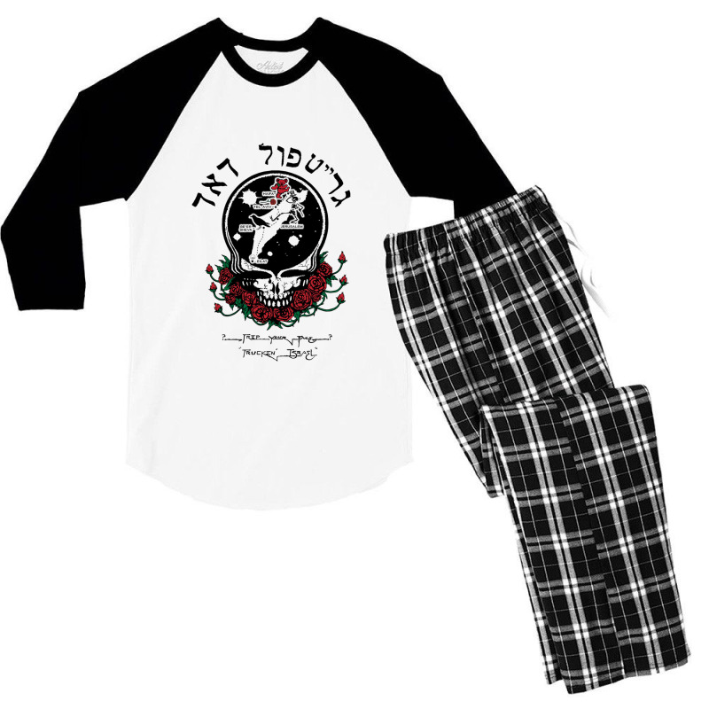 Trip Your Grateful Face Truckin Men's 3/4 Sleeve Pajama Set | Artistshot