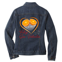 Hot Trend Valentine's Day Dia De Los Enamorados My Valentine Ladies Denim Jacket | Artistshot