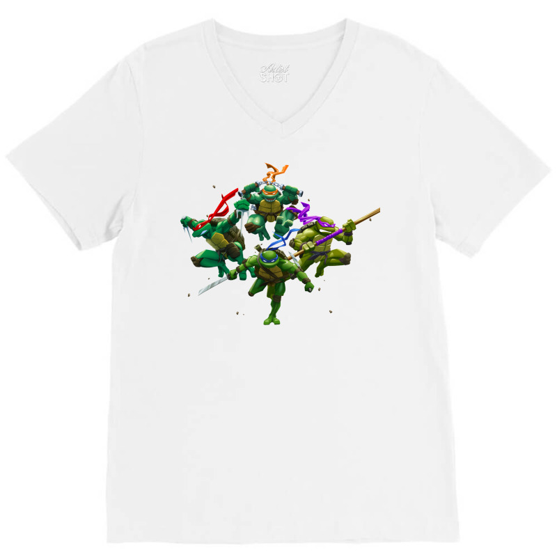 Luck With Turtles V-Neck Tee by iuratosowazig | Artistshot