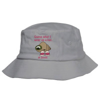 Shell With Shoes On Quote Guess What I Wear As A Hat A Lentil Bucket Hat | Artistshot