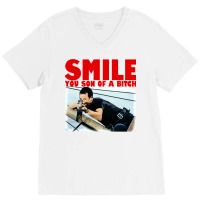 Smile V-neck Tee | Artistshot