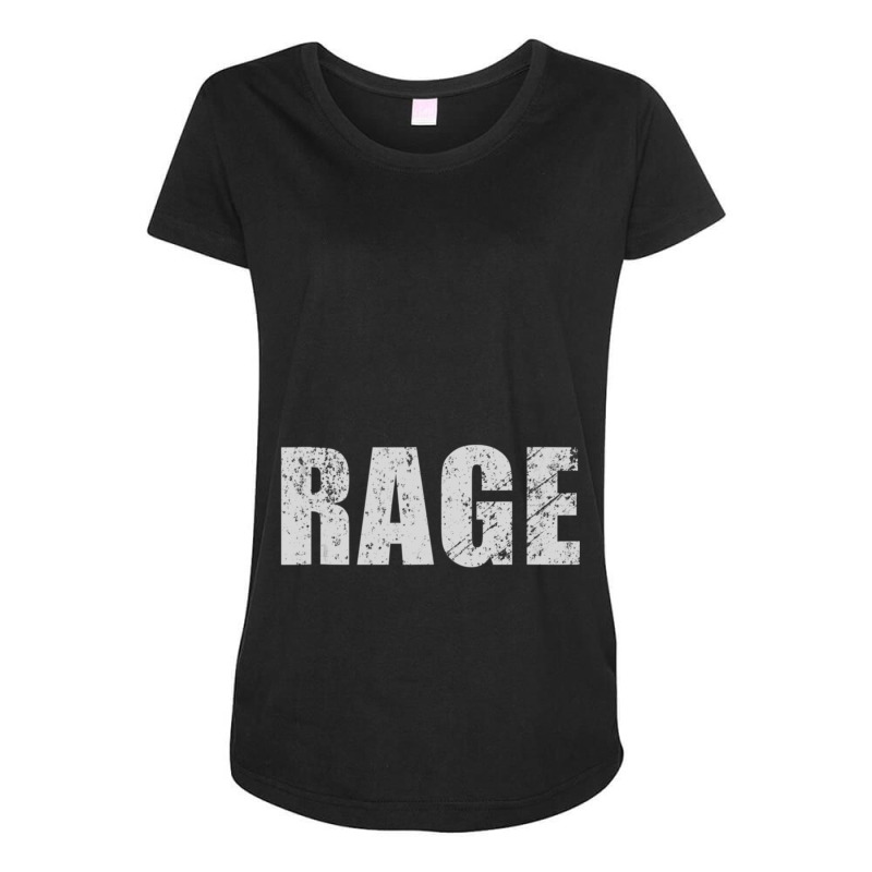 Rage Distressed Text Maternity Scoop Neck T-shirt by LYDIABERRY | Artistshot