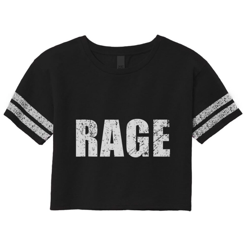 Rage Distressed Text Scorecard Crop Tee by LYDIABERRY | Artistshot