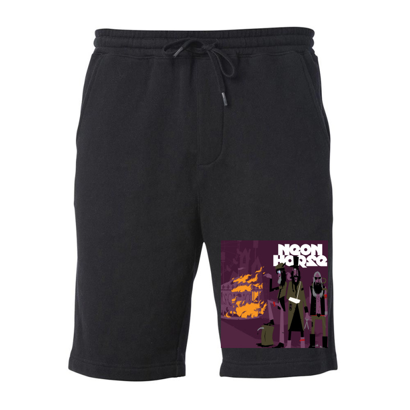 Neon Horse Fleece Short | Artistshot