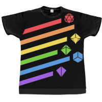 Rainbow Dice Set Tabletop Rpg Gaming Graphic T-shirt | Artistshot