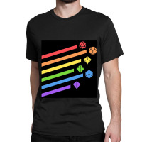 Rainbow Dice Set Tabletop Rpg Gaming Classic T-shirt | Artistshot