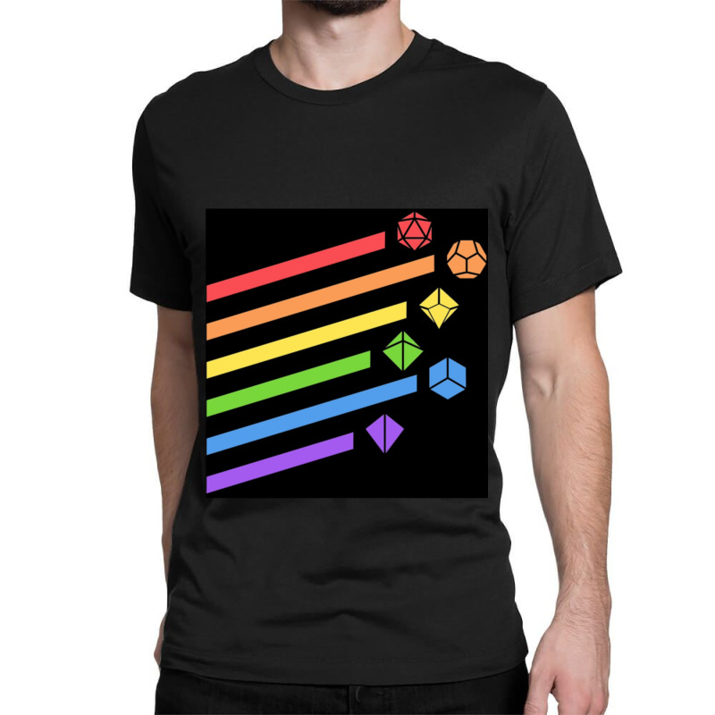 Rainbow Dice Set Tabletop Rpg Gaming Classic T-shirt | Artistshot