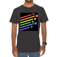 Rainbow Dice Set Tabletop Rpg Gaming Vintage T-shirt | Artistshot