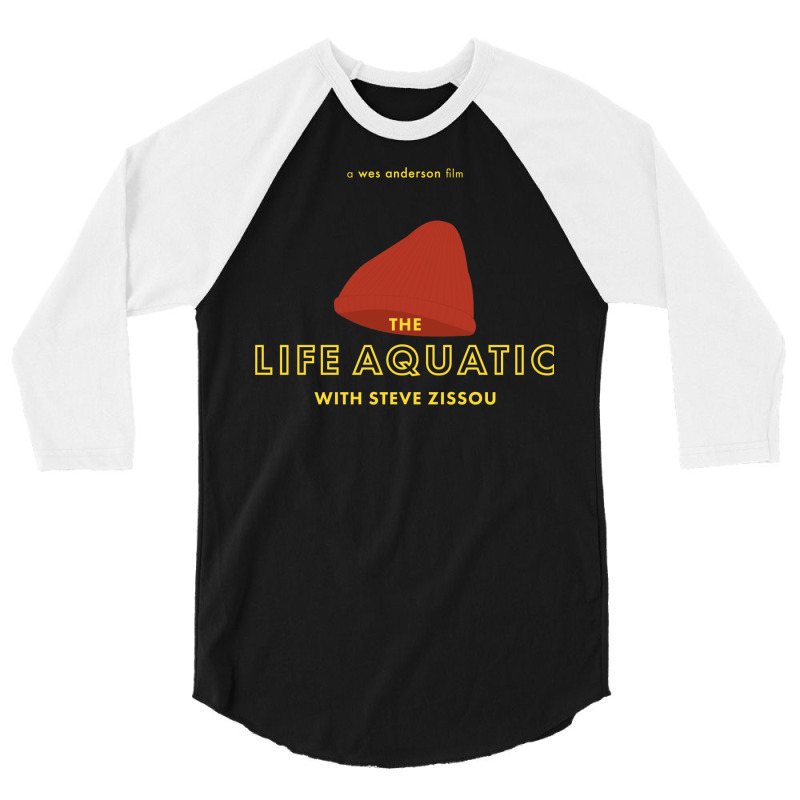 The Life Aquatic With Steve Zissou Beanie Poster 3/4 Sleeve Shirt by dapoteequeen0 | Artistshot