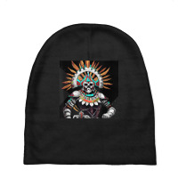 Dia De Los Muertos Aztec Warrior Calavera Mayan Mythology Baby Beanies | Artistshot