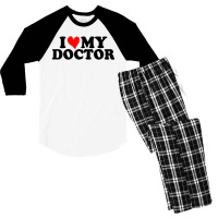 I Love My Doctor For Light Men's 3/4 Sleeve Pajama Set | Artistshot