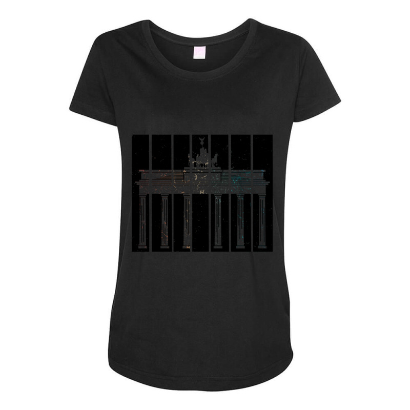 Trending Berlin Skyline Brandenburger Tor Sunset Vintage Retro Souveni Maternity Scoop Neck T-shirt by declangreenwood | Artistshot