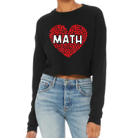 Hot Trend Valentine's Day For Math Teachers Cropped Sweater | Artistshot