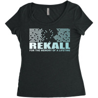 Rekall   For The Memory Of A Lifetime Women's Triblend Scoop T-shirt | Artistshot