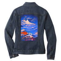 Everest T  Shirtmountain Everest T  Shirt Ladies Denim Jacket | Artistshot