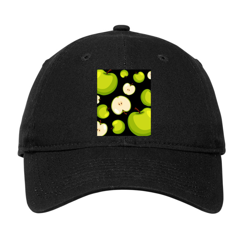 Fruits Cartoon Adorable Palatable Fresh Green Apple Adjustable Cap by SallyThompson | Artistshot