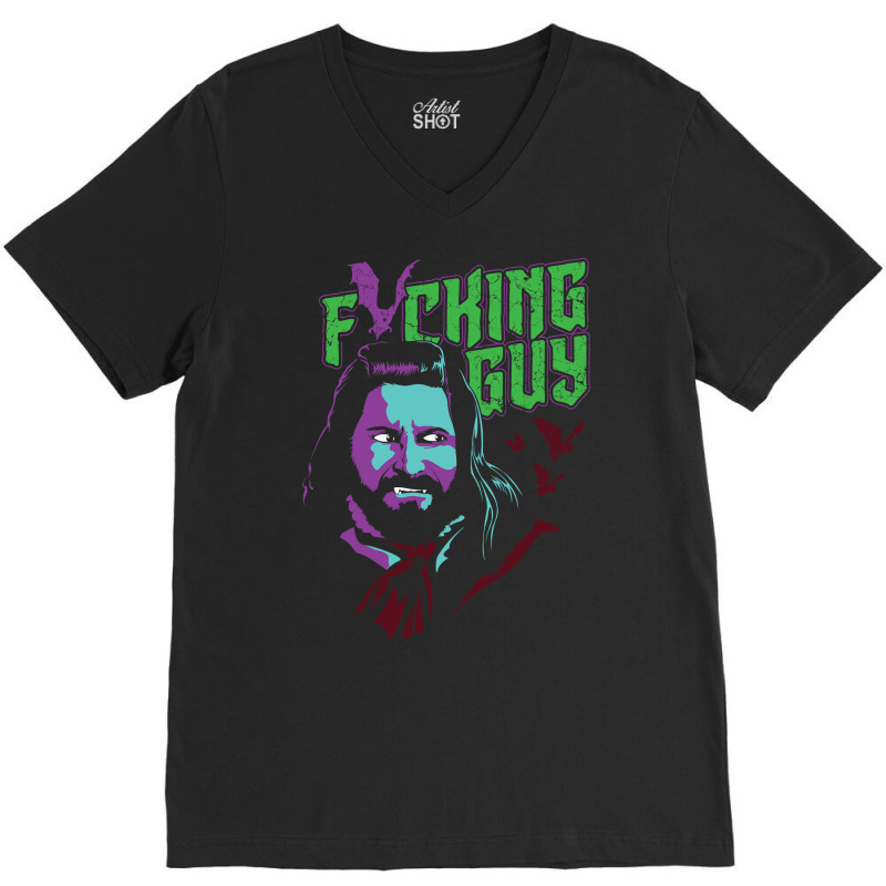 Trending Fricking Guy V-Neck Tee by Berrios Crisp | Artistshot