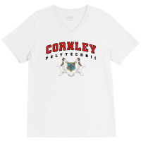 Cornley Polytechnic Red V-neck Tee | Artistshot