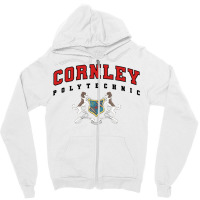 Cornley Polytechnic Red Zipper Hoodie | Artistshot